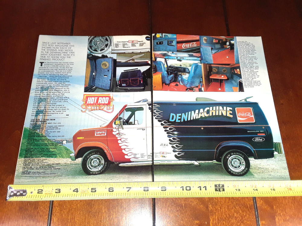 1977 FORD VAN LEVIS DENIMACHINE COCA COLA ORIGINAL ARTICLE