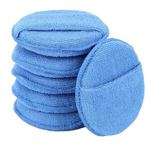 Car Wax Applicator Microfiber Wax Applicator Pads, Ultra-Soft Buffing