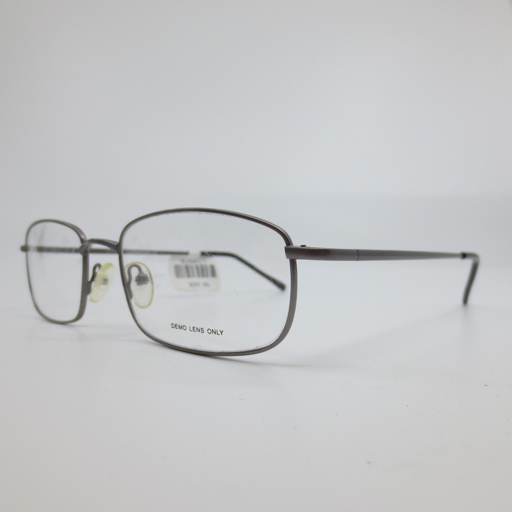 MM 5034 GM Gunmetal Rectangular Eyeglass Frames Mens 54-19-145