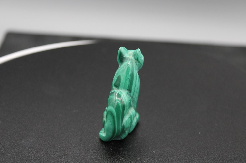 Malachite Cat Figures