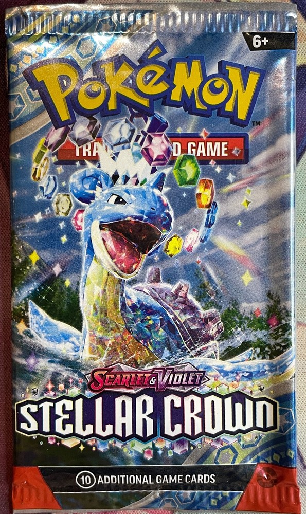 Stellar Crown Booster Pack Art Set (4) EMPTY - Pokemon 2024