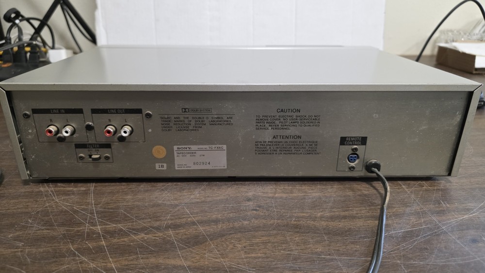 Sony TC-FX6C Stereo Cassette Deck