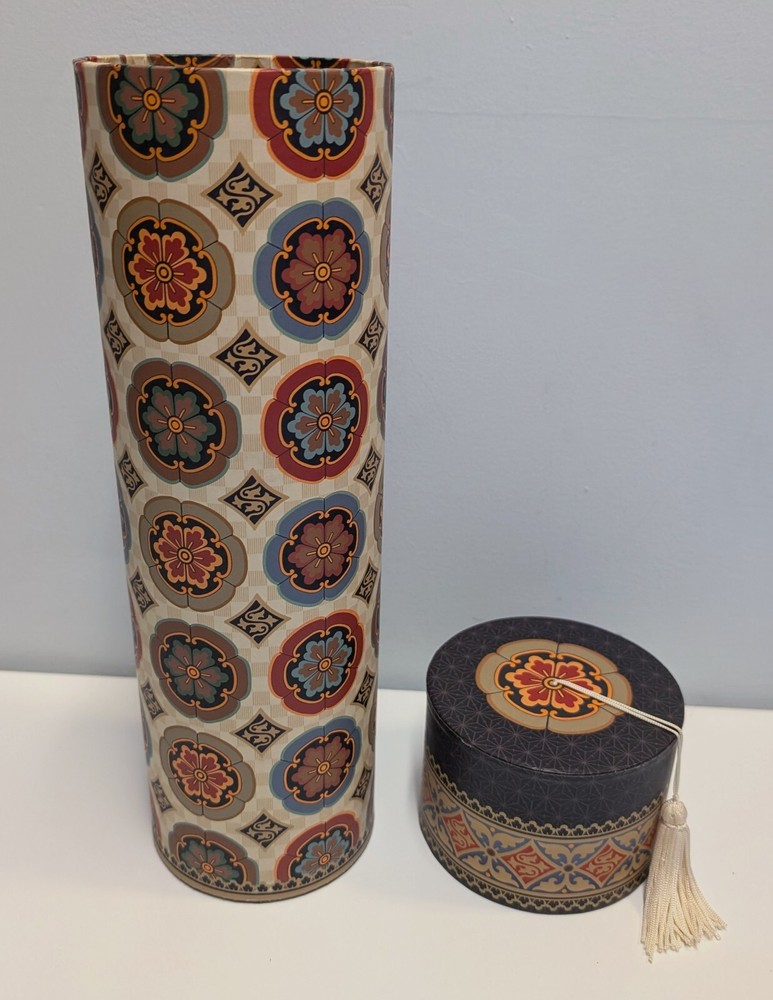 Beautiful Decorative Wine Bottle Cylinder Gift Box Container