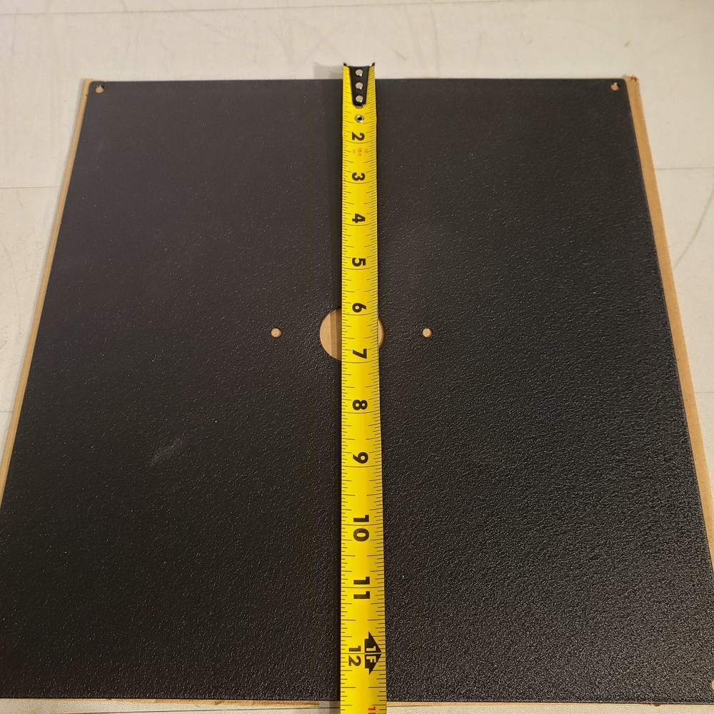 Back Plate For Digital Clock 12" X 12-1/2" Black