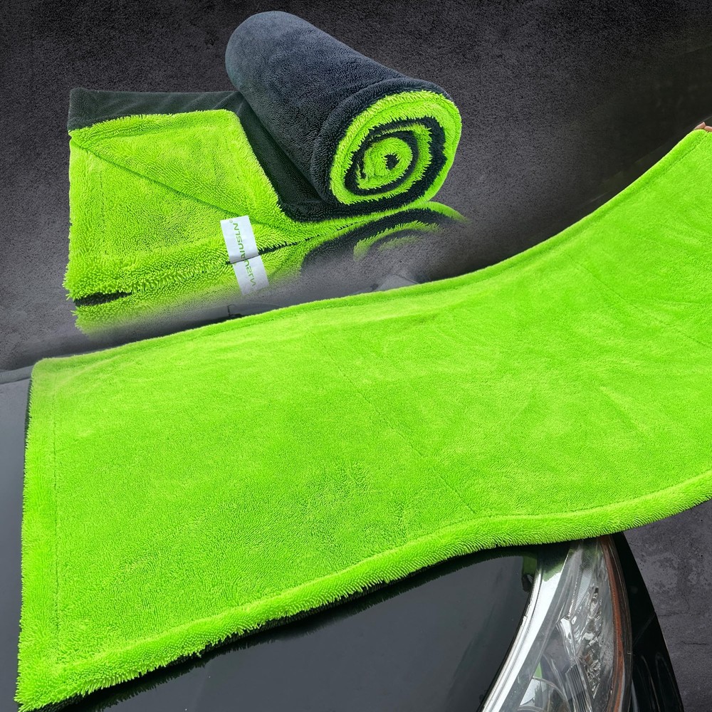 1400 GSM Car Drying Towel-48’’x24’’Extra Large Super Absorbent Twisted-Loop, ...