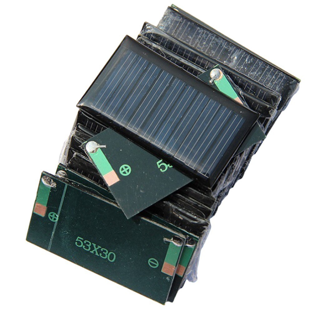 10 Pack Small Solar Panels 5V 30mA Efficient DIY Electronics Power Generation