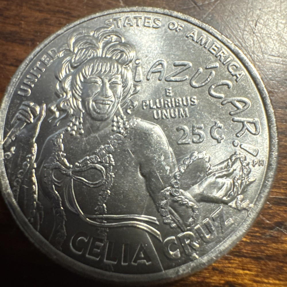 Rare 2024 P Celia cruz quarter Error In COD We Trust
