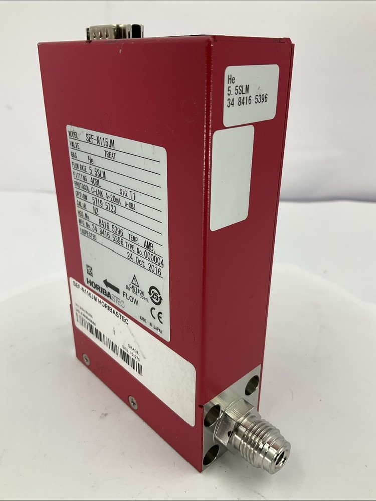 Horiba Stec, N100 Mass Flow Controller , HE (Helium), 5.5SLM