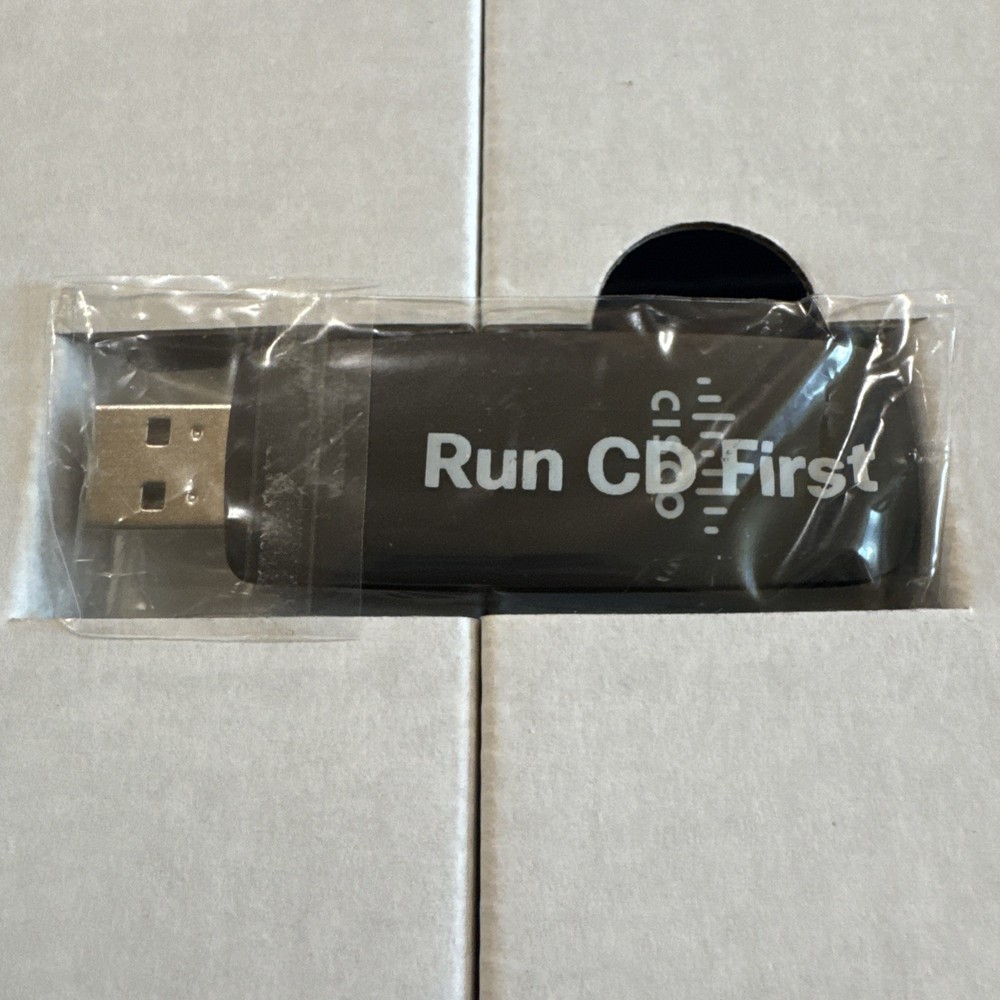 Cisco Linksys AE1200 High Performance Wireless-N USB Adapter Open Box CD within