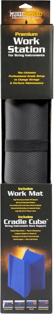 Instrument Work Mat & Cradle Support for Guitar Bass Violin Stringed Tools