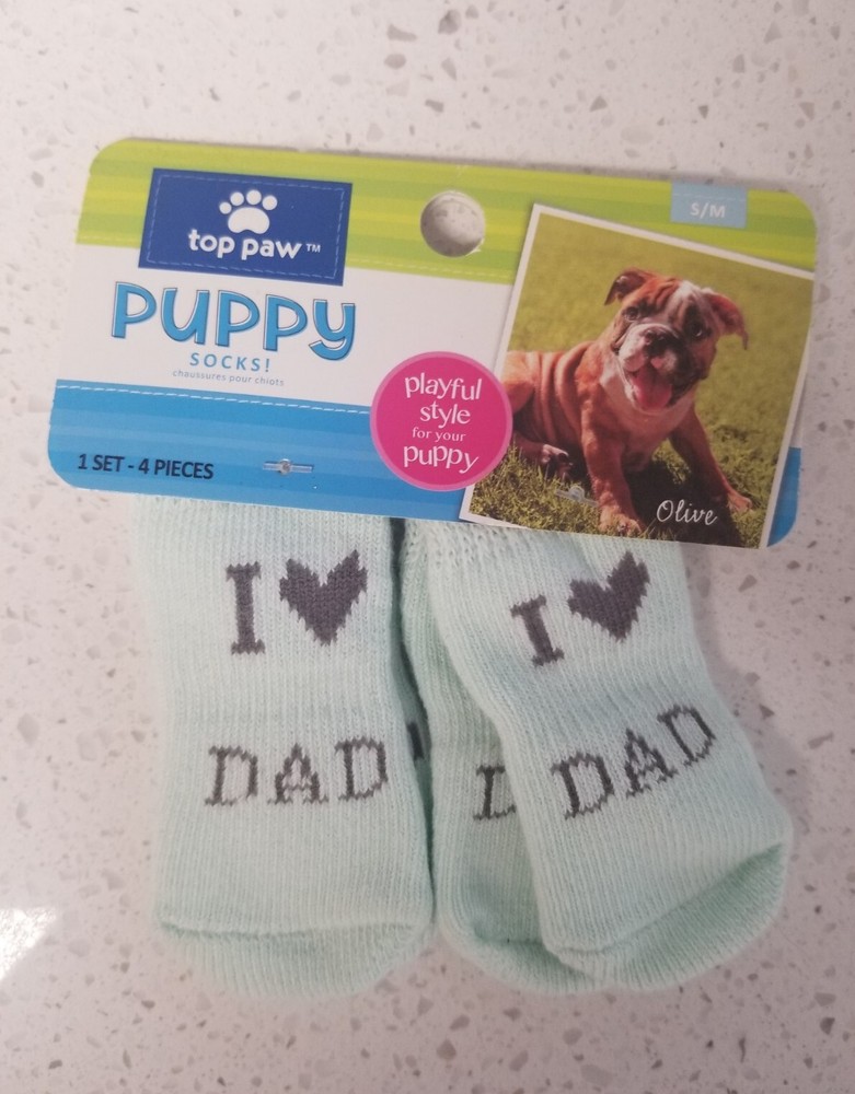 Puppy Socks S/M I ♡ Dad