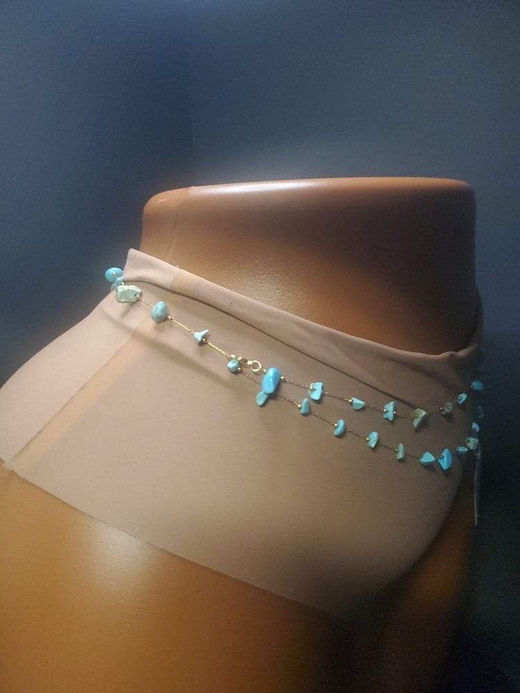 Sky Blue Crystal Waistbeads