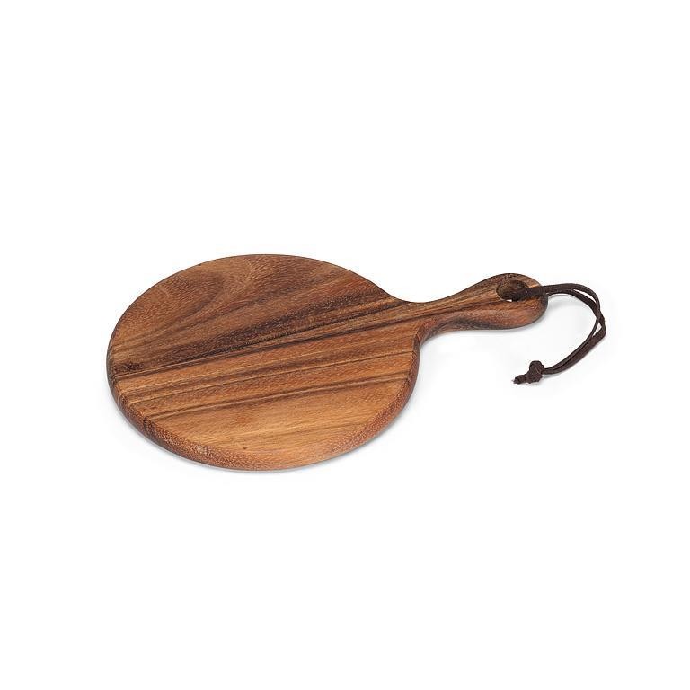 Small Round Board With Handle Tray