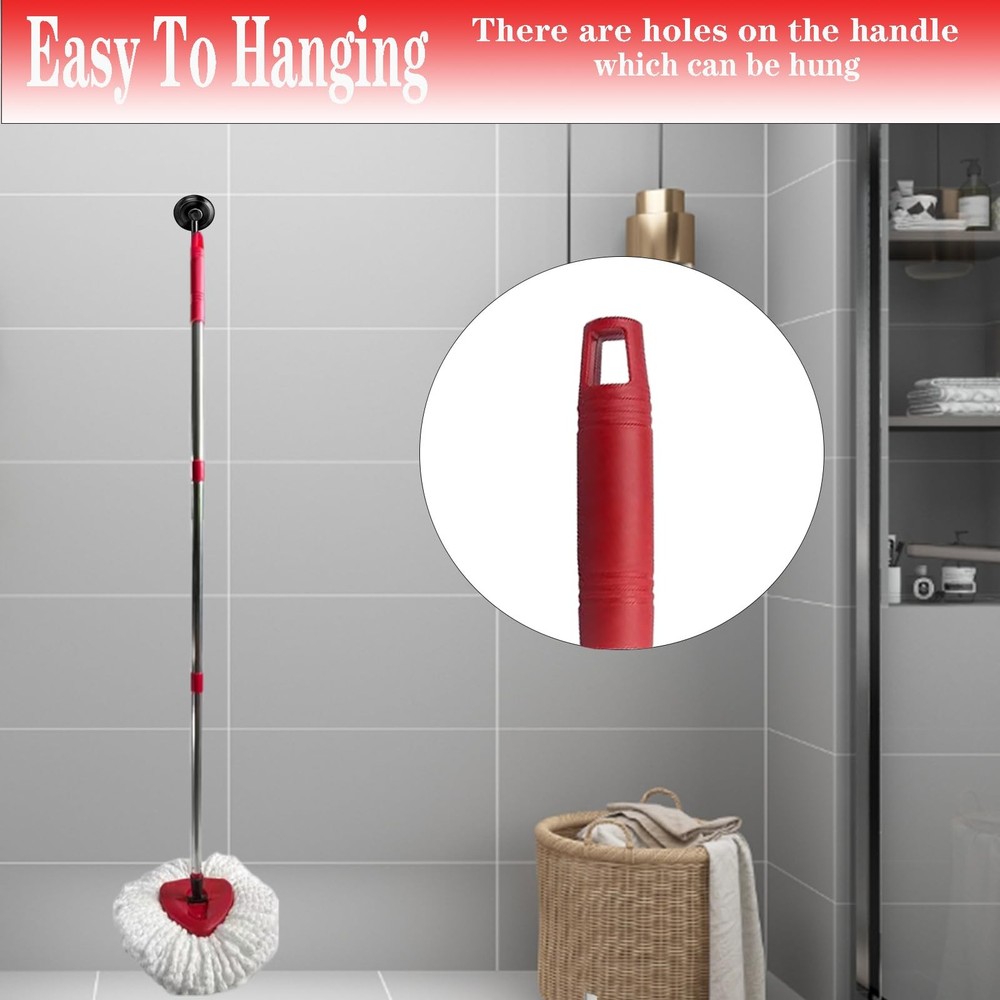 Spin Mop Replacement Handle 30" - 58" Adjustable Ocedar Compatible Screw Joint