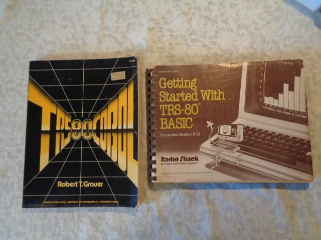 TRS 80 Cobol Book By Robert Grauer & Getting Started with TRS 80 Basic - 2 Total