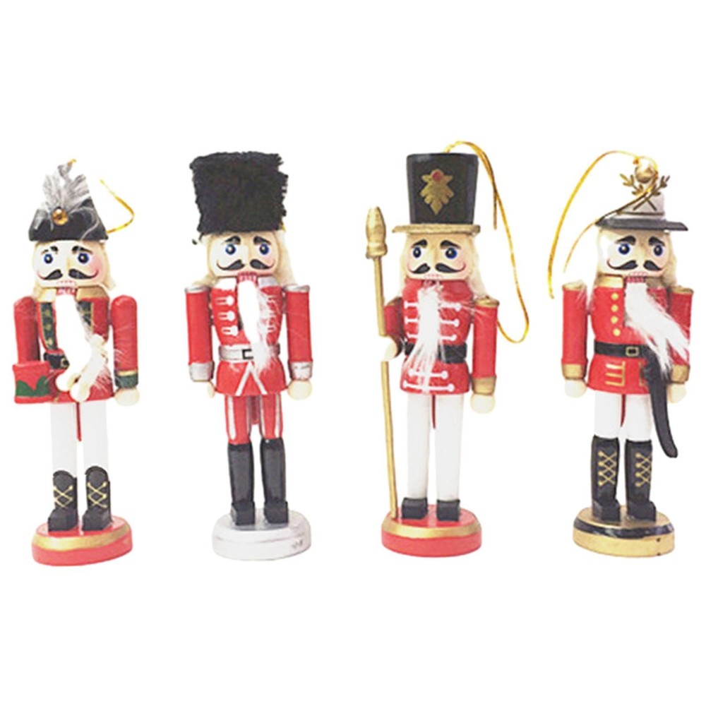 4x Christmas Nutcracker Hanging Decor Gift Creative Reusable Decorative Charm