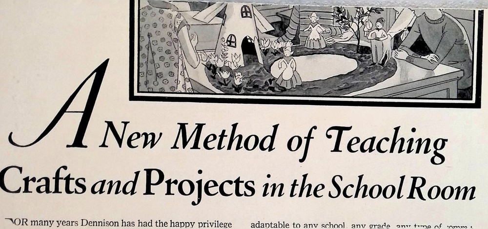 Dennison-craft School Crafts Projects Teaching Method Pamphlet Instructor