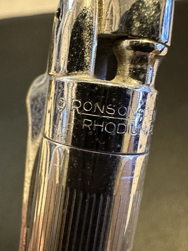 Ronson Rhodium Mechanical Pencil Lighter!!!!!!!!!!!!