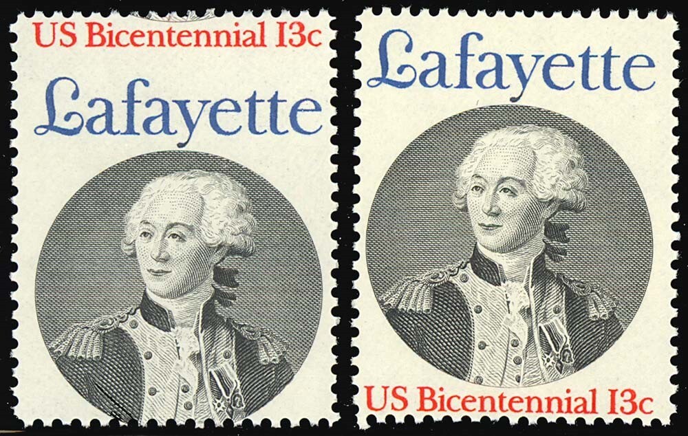 1716 Misperforated ERROR - 13¢ Bicentennial - Mint NH -- Stuart Katz