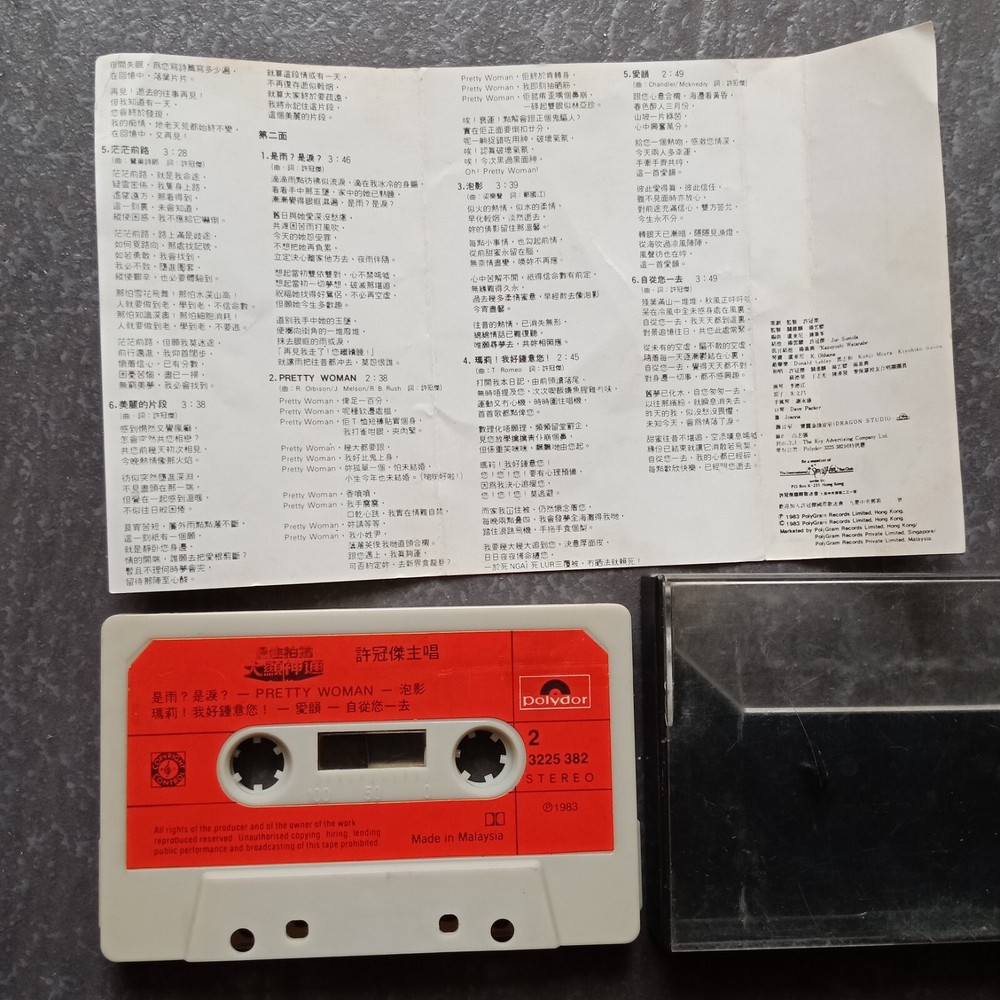 B- Sam Hui 许冠杰 =最佳拍档大显神通= 马来西亚版 磁带 Malaysia Cassette