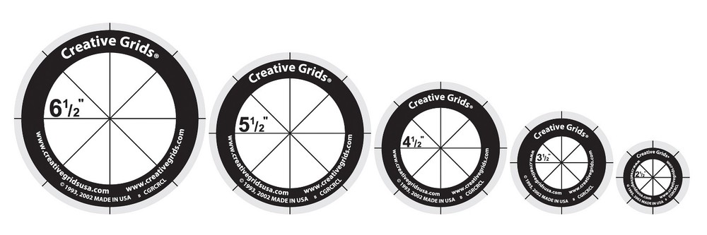 Creative Grids Five Circles Template Sewing and Quilting Ruler CGRCRCL