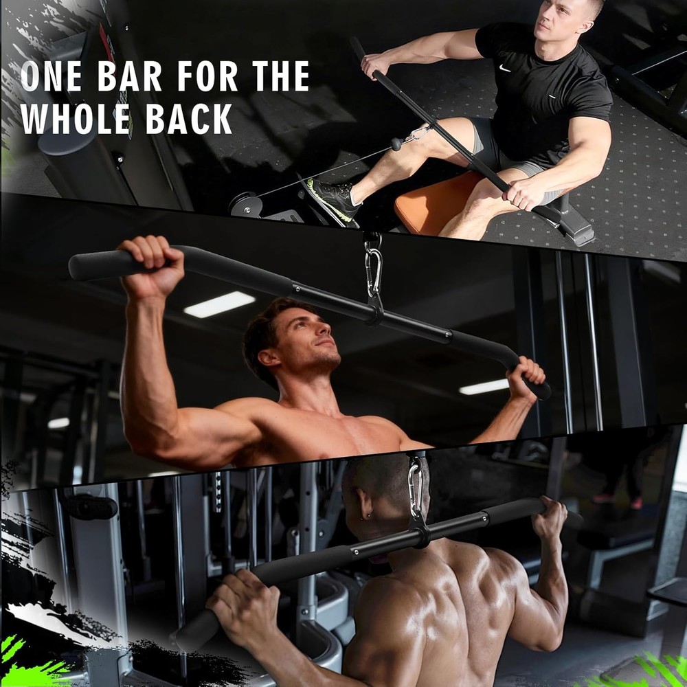 Cable Machine Attachments Set Lat Pulldown Chest Crossover Home Gym Workout