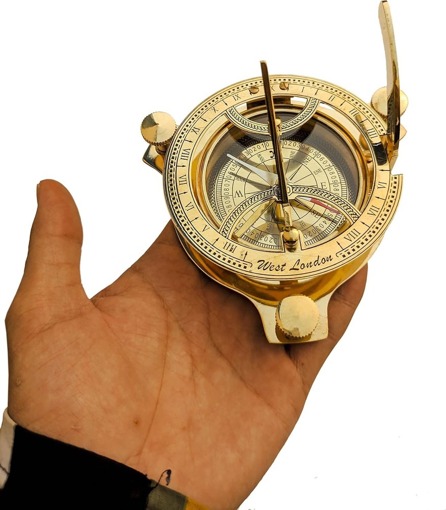 Sundial Compass Solid Brass Sun Dial