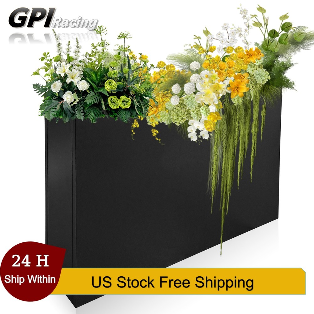 Steel Flower Vegetable Planter Box 10"x38"x30" Rectangular with Removable Shelf