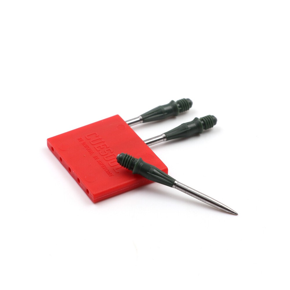 CUESOUL TOUCH-Point Conversion Dart Points for 2BA Soft Tip Darts-Green