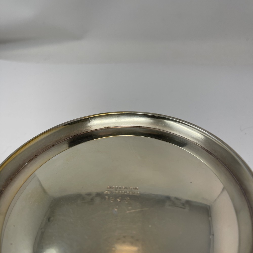 Reed Barton Silverplated Footed Serving Bowl - Silver Soldered 1343