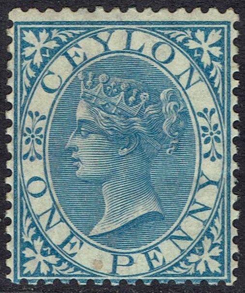 CEYLON 1866 QV 1D