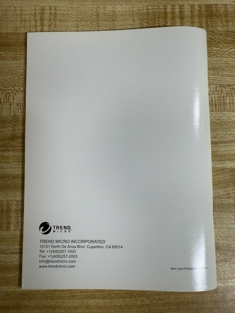 Trend Micro PC-cillin Internet Security 14 Software 2005 Disc Quick Start Guide