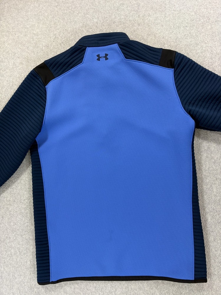 Under Armour Coldgear 1/4 Zip Golf Midweight Pullover (Men's Medium) Blue