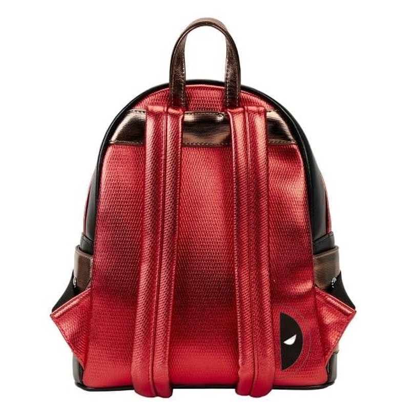 Marvel Deadpool Cosplay Mini Backpack Metallic Design - Collectible Fan Gear