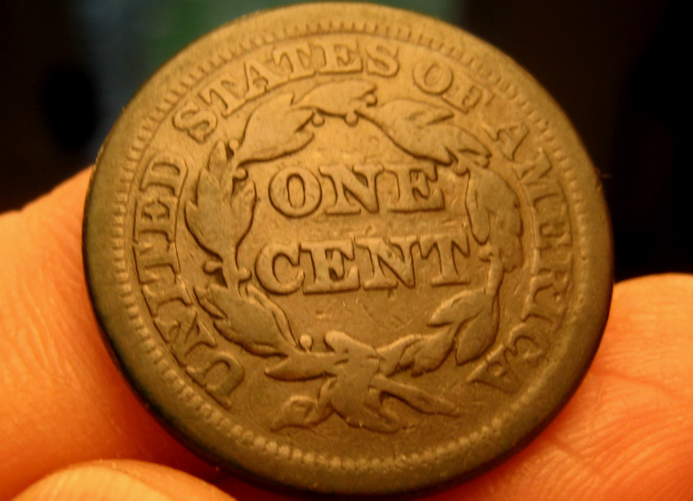 1849 LARGE CENT ~ Very Good