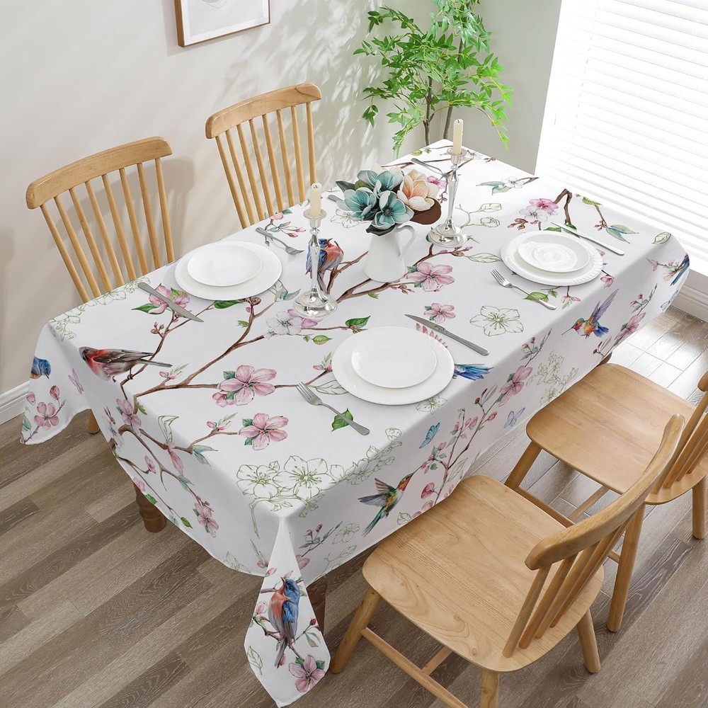 Spring Tablecloth 60x120 for Recatangle Table - Spring Decorations for Home -...