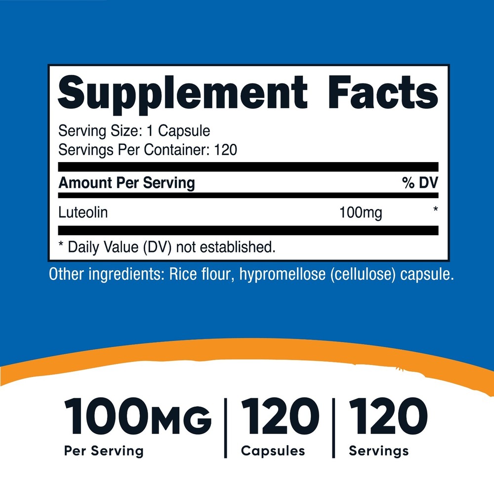 Nutricost Luteolin 100mg 120 Capsules