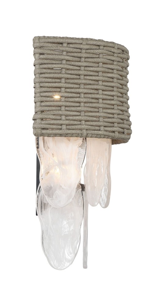 Minka Lavery Breakers Isle 4 Light Wall Sconce, Coal