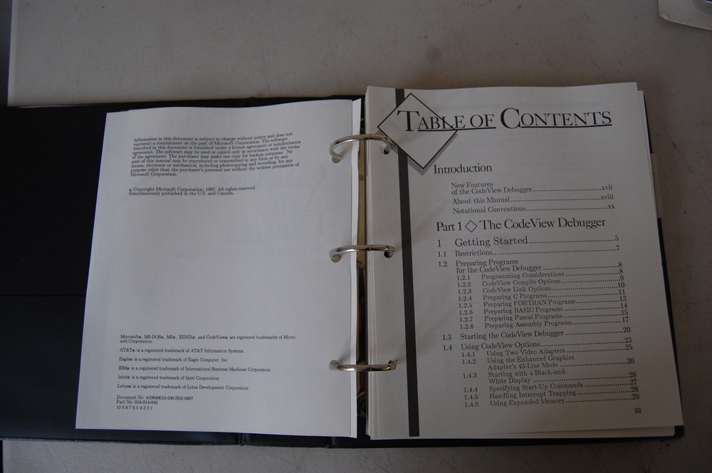 MICROSOFT FORTRAN 4.1 OPTIMIZING COMPILER MANUAL BOOK UPDATE CODEVIEW