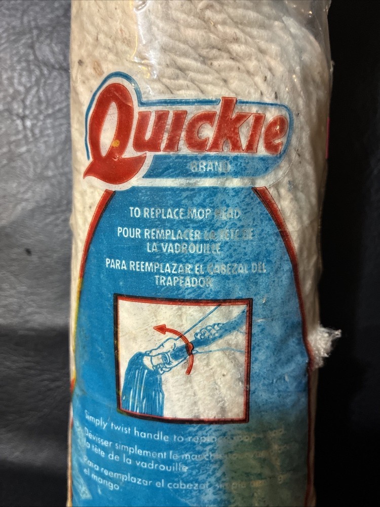 1 Quickie Cotton Deck Mop Refill # 0241 SEALED