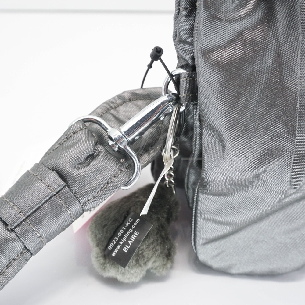 Kipling Creativity XL Pleat Extra LargePouch Polyamide KIB5P4 Moon Grey Metallic