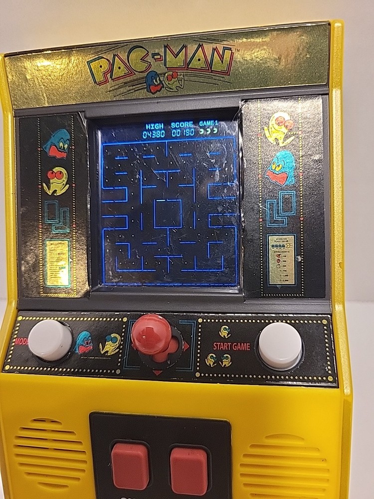 Pac-Man Mini Game Arcade Machine Handheld Classic Retro Tabletop Game