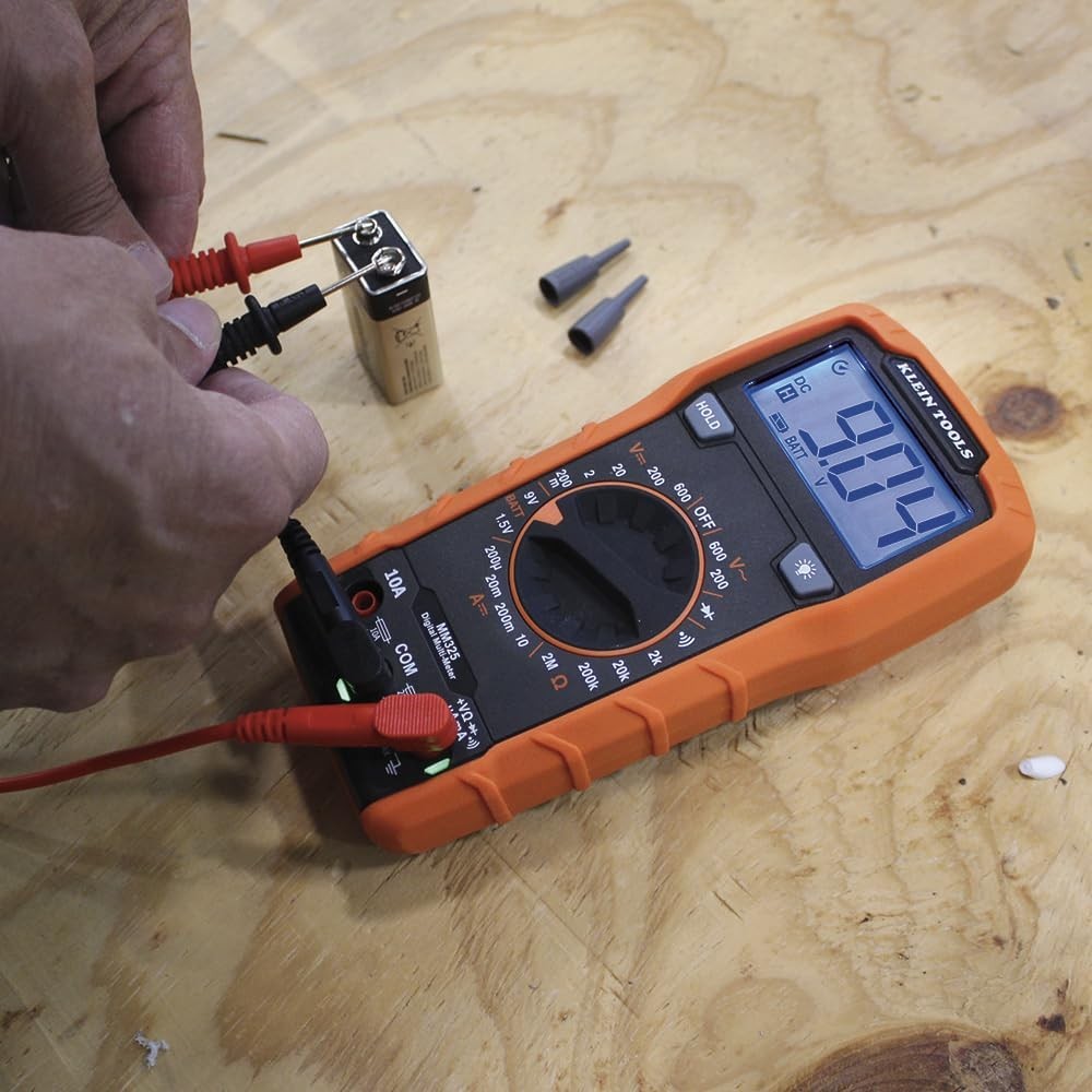 Pro-Grade Digital Multimeter for 600V Voltage Testing & Battery Diagnostics