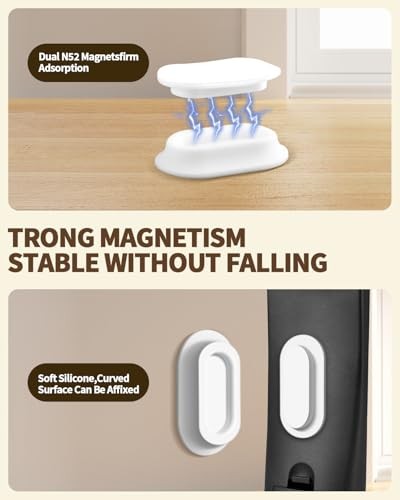 4 Pack Strong Magnetic Remote Control Holder, Self-Adhesive Silicone Remote