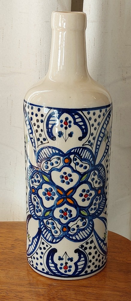 Glazed Flowered Botle