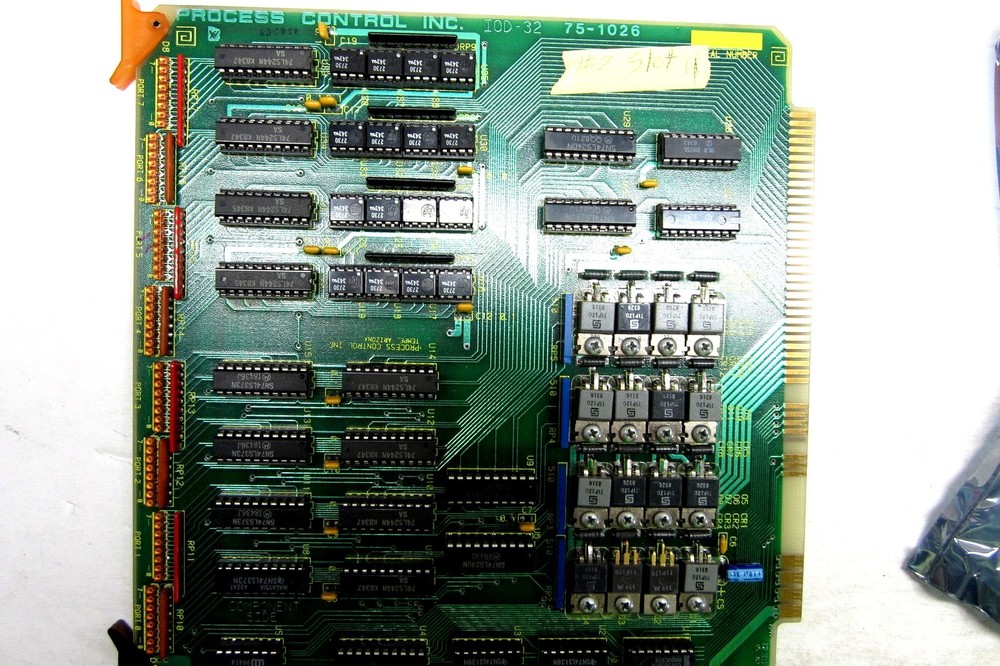 USED PROCESS CONTROL I0D-32  75-1026 PC BOARD