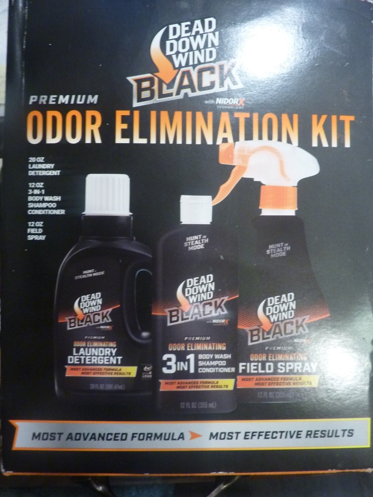Dead Down Wind Black Premium Oder Elimination Kit  3pk  207022  READ!!