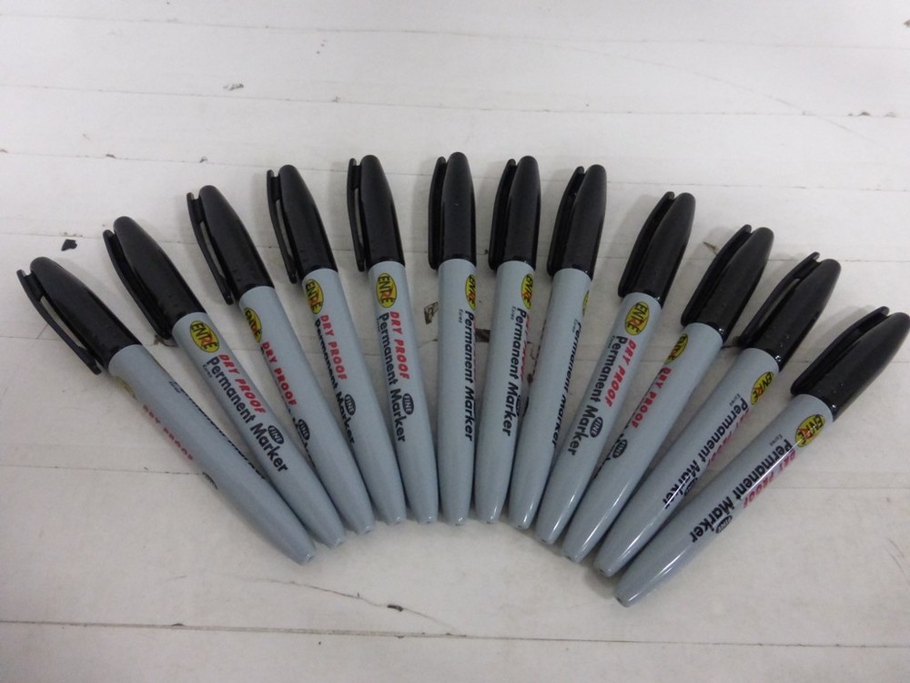 Entre permanent markers fine 12 pack