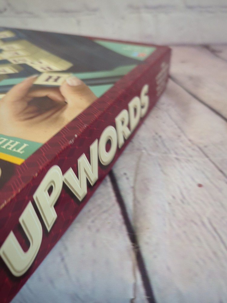 Vintage 1997 UpWords 3D Word Stack Game Square Board Milton Bradley Complete
