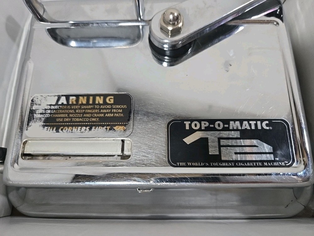 TOP-O-MATIC-T2'CIGARETTE ROLLING MACHINE W/BOX